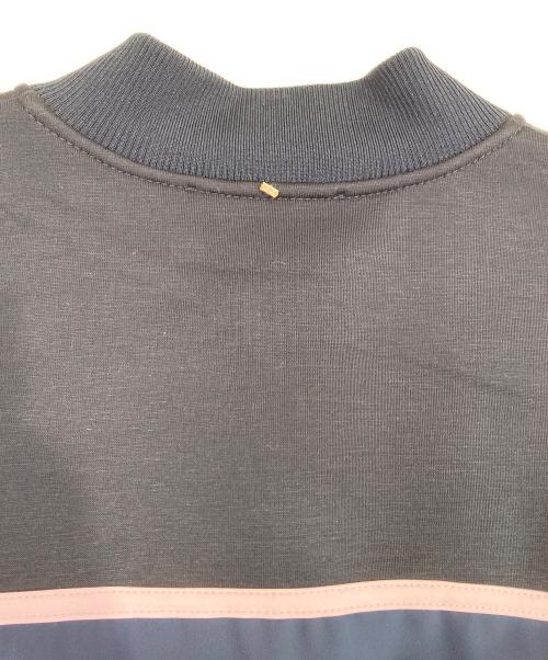 SPORT MAX（スポーツマックス）SPORT MAX (スポーツマックス) ジップアップワンピース ブラック×ネイビー サイズ:44の古着・服飾アイテム