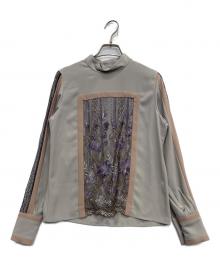 MURRAL（ミューラル）の古着「Framed flower blouse」｜ベージュ