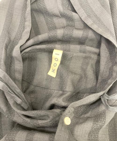 kooi（コーイ）kooi (コーイ) シャツパーカー ブラック サイズ:1の古着・服飾アイテム