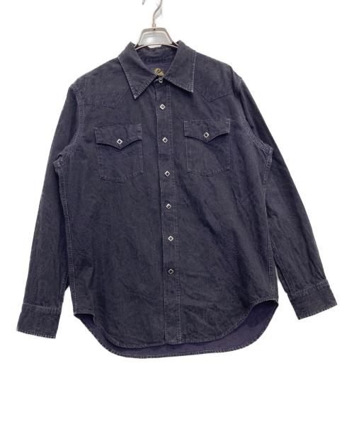 Needles（ニードルズ）Needles (ニードルズ) Western Shirt - 8oz Denim / Paisley Jq. ネイビー サイズ:Sの古着・服飾アイテム