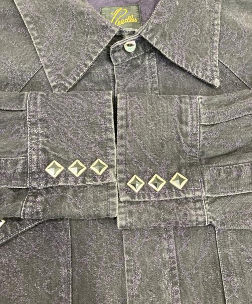 Needles（ニードルズ）Needles (ニードルズ) Western Shirt - 8oz Denim / Paisley Jq. ネイビー サイズ:Sの古着・服飾アイテム