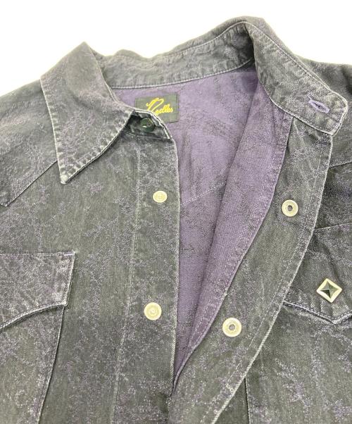 Needles（ニードルズ）Needles (ニードルズ) Western Shirt - 8oz Denim / Paisley Jq. ネイビー サイズ:Sの古着・服飾アイテム