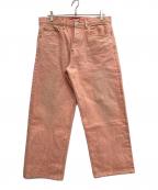 SUPREMEシュプリーム）の古着「Distressed Loose Fit Selvedge Jean」｜ピンク