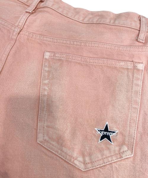 SUPREME（シュプリーム）Supreme (シュプリーム) Distressed Loose Fit Selvedge Jean ピンク サイズ:86cm (W34)の古着・服飾アイテム