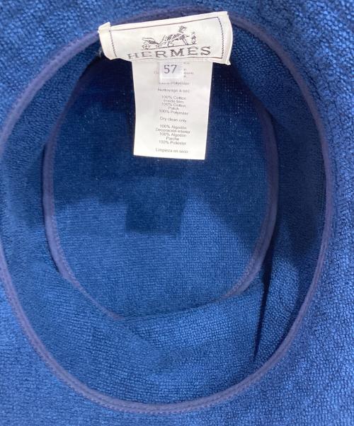 HERMES（エルメス）HERMES (エルメス) バケットハット ブルーの古着・服飾アイテム