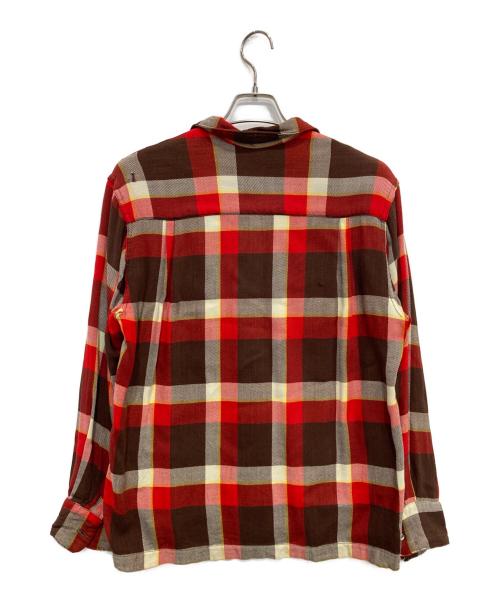 USED（ユーズド）USED (ユーズド) オープンカラーシャツ レッド サイズ:表記無しの古着・服飾アイテム
