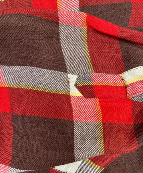 USED（ユーズド）USED (ユーズド) オープンカラーシャツ レッド サイズ:表記無しの古着・服飾アイテム