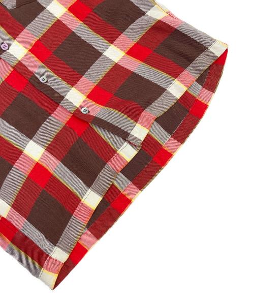 USED（ユーズド）USED (ユーズド) オープンカラーシャツ レッド サイズ:表記無しの古着・服飾アイテム