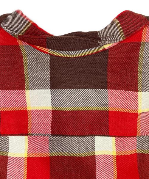 USED（ユーズド）USED (ユーズド) オープンカラーシャツ レッド サイズ:表記無しの古着・服飾アイテム