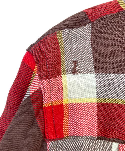 USED（ユーズド）USED (ユーズド) オープンカラーシャツ レッド サイズ:表記無しの古着・服飾アイテム