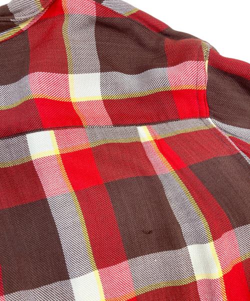 USED（ユーズド）USED (ユーズド) オープンカラーシャツ レッド サイズ:表記無しの古着・服飾アイテム
