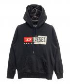 DIESELディーゼル）の古着「プルオーバーパーカー」｜ブラック