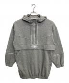 X-GIRLエックスガール）の古着「SWEAT ANORAK DRESS」｜グレー