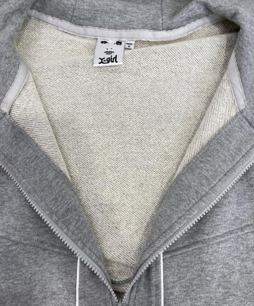 X-GIRL（エックスガール）X-girl (エックスガール) SWEAT ANORAK DRESS グレー サイズ:Sの古着・服飾アイテム
