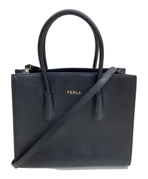 FURLA（フルラ）FURLA (フルラ) 2WAYバッグ ブラックの古着・服飾アイテム