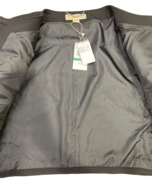 MICHAEL KORS（マイケルコース）MICHAEL KORS (マイケルコース) ホースビットカラーレスジャケット ブラック サイズ:Lの古着・服飾アイテム