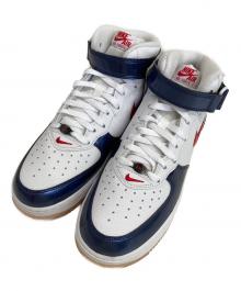 NIKE（ナイキ）の古着「Air Force 1 Mid QS "University Red and Midnight Navy"」｜ホワイト