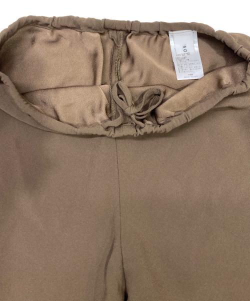 SOEJU（ソージュ）SOEJU (ソージュ) バイアスパンツ ブラウン サイズ:Mの古着・服飾アイテム