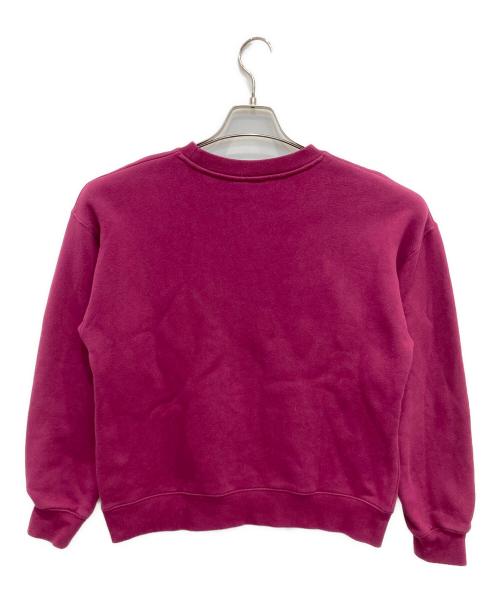 maison kitsune（メゾンキツネ）MAISON KITSUNE (メゾンキツネ) ロゴパッチスウェット パープル サイズ:Sの古着・服飾アイテム