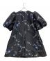 Ganni (ガニー) 花柄半袖ワンピース ブラック サイズ:36：10000円