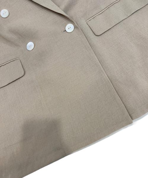 Loungedress（ラウンジドレス）Loungedress (ラウンジドレス) リネンライクシアーシテーラードジャケット ベージュ サイズ:Fの古着・服飾アイテム