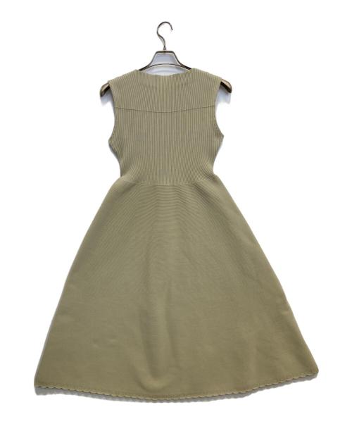 CELFORD（セルフォード）CELFORD (セルフォード) 衿付きノースリーブホールガーメントワンピース ベージュ サイズ:36の古着・服飾アイテム