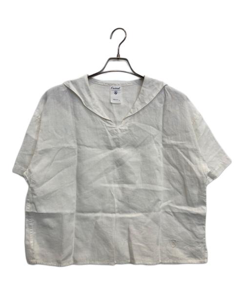 ORCIVAL（オーシバル）ORCIVAL (オーシバル) リネン セーラーカラープルオーバーシャツ ホワイト サイズ:1の古着・服飾アイテム