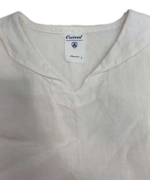 ORCIVAL（オーシバル）ORCIVAL (オーシバル) リネン セーラーカラープルオーバーシャツ ホワイト サイズ:1の古着・服飾アイテム