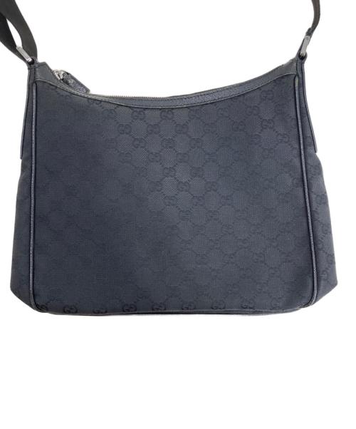 GUCCI（グッチ）GUCCI (グッチ) GGキャンバス ショルダーバッグ ブラックの古着・服飾アイテム