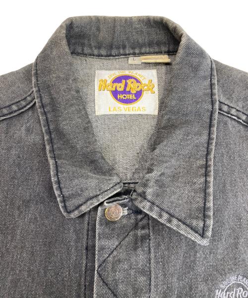 Hard Rock cafe（ハードロックカフェ）Hard Rock cafe (ハードロックカフェ) デニムコート ブラック サイズ:Lの古着・服飾アイテム