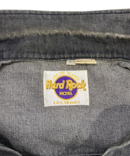 Hard Rock cafe（ハードロックカフェ）Hard Rock cafe (ハードロックカフェ) デニムコート ブラック サイズ:Lの古着・服飾アイテム