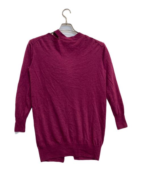 Vivienne Westwood ANGLOMANIA（ヴィヴィアンウエストウッドアングロマニア）Vivienne Westwood ANGLOMANIA (ヴィヴィアンウエストウッドアングロマニア) オーブ刺繍カーディガン パープル サイズ:Mの古着・服飾アイテム