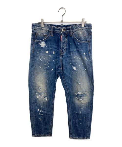 DSQUARED2（ディースクエアード）DSQUARED2 (ディースクエアード) SNOW WASH HOCKNEY JEAN インディゴ サイズ:48の古着・服飾アイテム