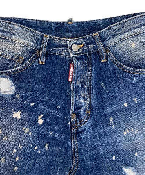 DSQUARED2（ディースクエアード）DSQUARED2 (ディースクエアード) SNOW WASH HOCKNEY JEAN インディゴ サイズ:48の古着・服飾アイテム