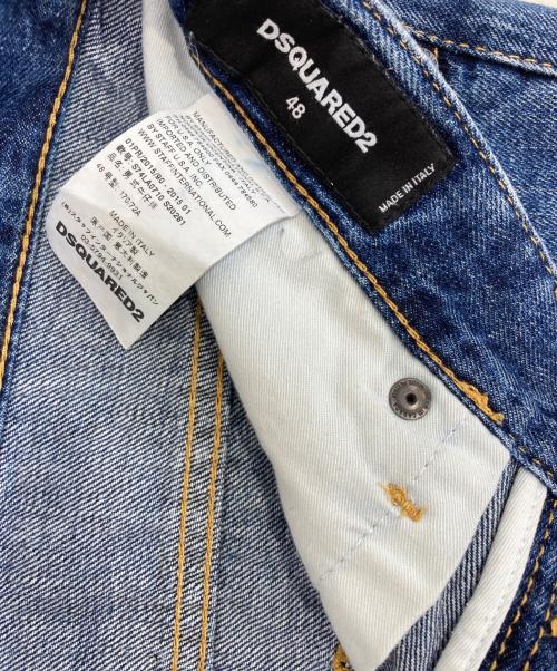 DSQUARED2（ディースクエアード）DSQUARED2 (ディースクエアード) SNOW WASH HOCKNEY JEAN インディゴ サイズ:48の古着・服飾アイテム