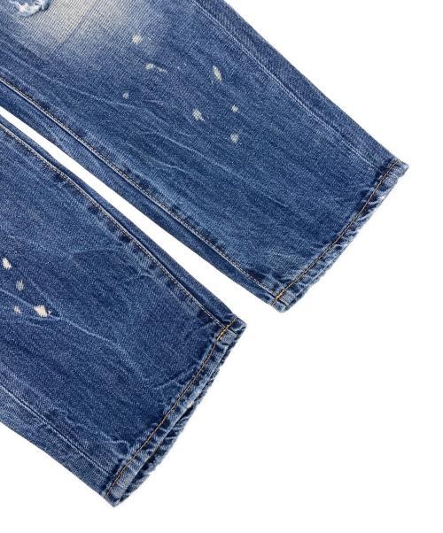 DSQUARED2（ディースクエアード）DSQUARED2 (ディースクエアード) SNOW WASH HOCKNEY JEAN インディゴ サイズ:48の古着・服飾アイテム