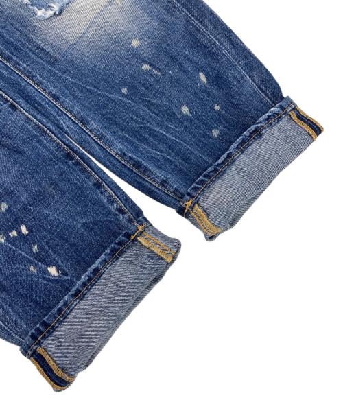 DSQUARED2（ディースクエアード）DSQUARED2 (ディースクエアード) SNOW WASH HOCKNEY JEAN インディゴ サイズ:48の古着・服飾アイテム