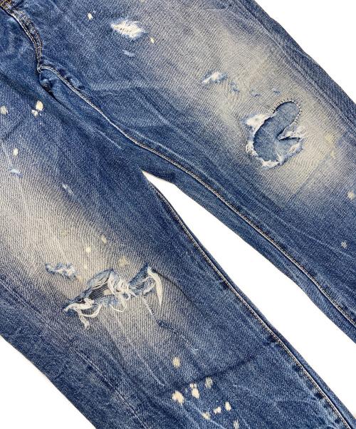 DSQUARED2（ディースクエアード）DSQUARED2 (ディースクエアード) SNOW WASH HOCKNEY JEAN インディゴ サイズ:48の古着・服飾アイテム