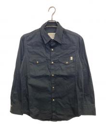 SHIP JOHN（シップジョン）の古着「ワークシャツ」｜ブラック
