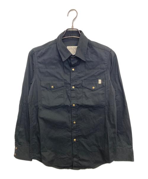 SHIP JOHN（シップジョン）ship john (シップジョン) ワークシャツ ブラック サイズ:SMの古着・服飾アイテム