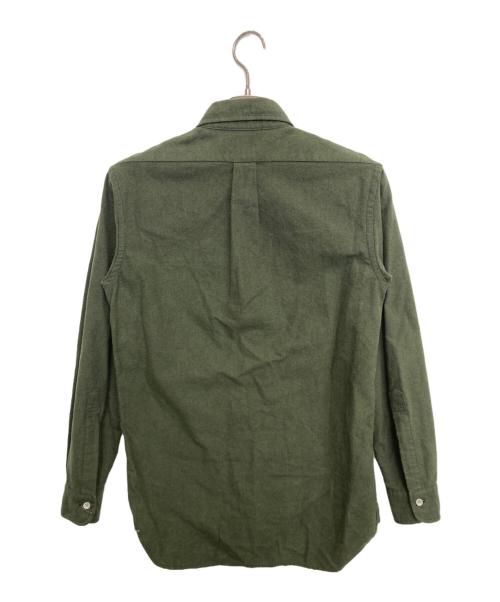 BONCOURA（ボンクラ）BONCOURA (ボンクラ) モールスキンボタンダウンシャツ グリーン サイズ:36の古着・服飾アイテム