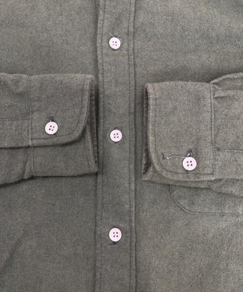 BONCOURA（ボンクラ）BONCOURA (ボンクラ) モールスキンボタンダウンシャツ グリーン サイズ:36の古着・服飾アイテム