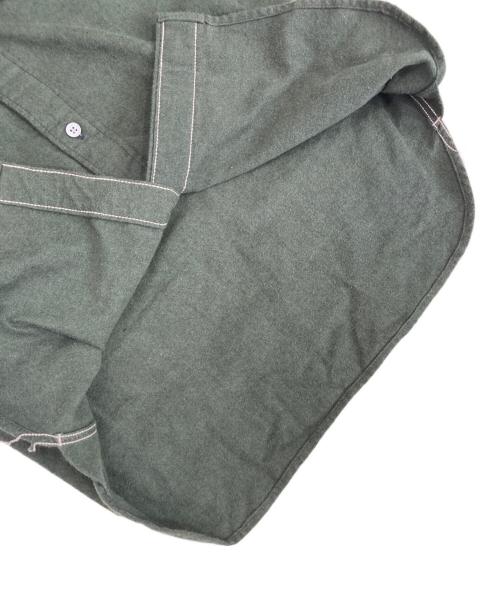 BONCOURA（ボンクラ）BONCOURA (ボンクラ) モールスキンボタンダウンシャツ グリーン サイズ:36の古着・服飾アイテム