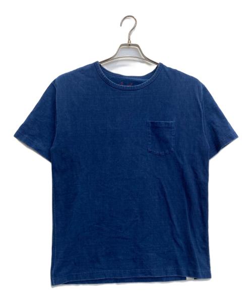 BONCOURA（ボンクラ）BONCOURA (ボンクラ) ヘビーウエイトポケットTシャツ インディゴ サイズ:36の古着・服飾アイテム