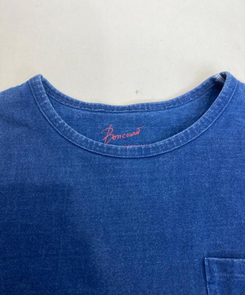 BONCOURA（ボンクラ）BONCOURA (ボンクラ) ヘビーウエイトポケットTシャツ インディゴ サイズ:36の古着・服飾アイテム