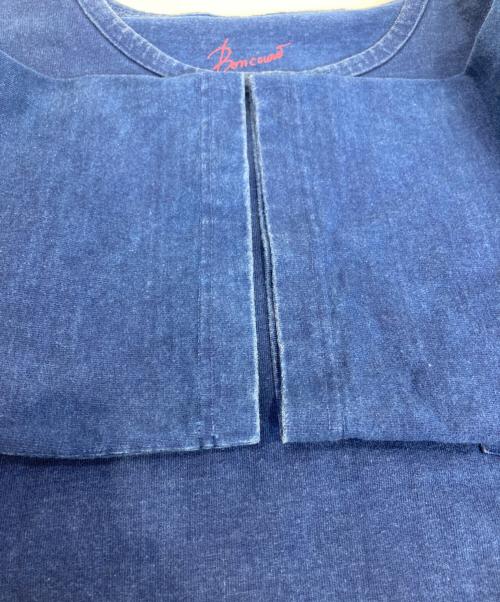 BONCOURA（ボンクラ）BONCOURA (ボンクラ) ヘビーウエイトポケットTシャツ インディゴ サイズ:36の古着・服飾アイテム