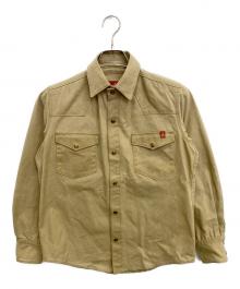 SHIP JOHN（シップジョン）の古着「ワークシャツ」｜ベージュ