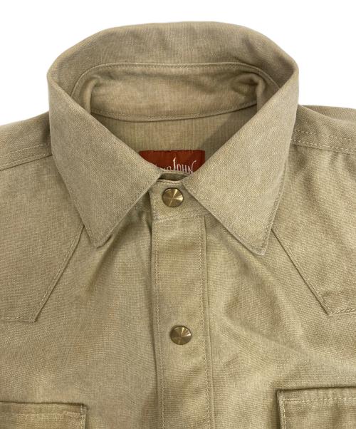 SHIP JOHN（シップジョン）ship john (シップジョン) ワークシャツ ベージュ サイズ:Sの古着・服飾アイテム