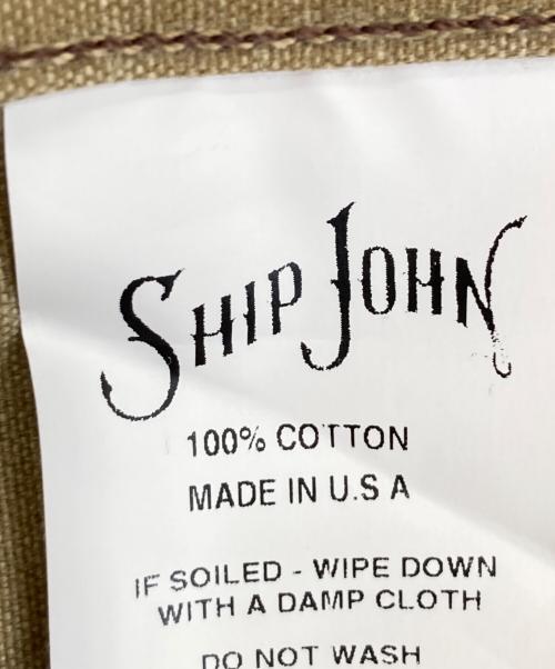SHIP JOHN（シップジョン）ship john (シップジョン) ワークシャツ ベージュ サイズ:Sの古着・服飾アイテム