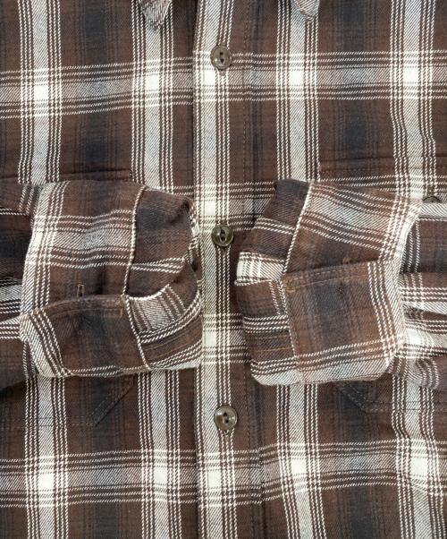 FULLCOUNT（フルカウント）FULLCOUNT (フルカウント) チェックシャツ ブラウン サイズ:40の古着・服飾アイテム